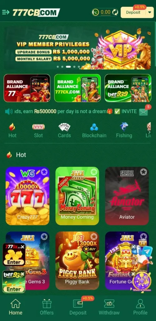 777cb game interface