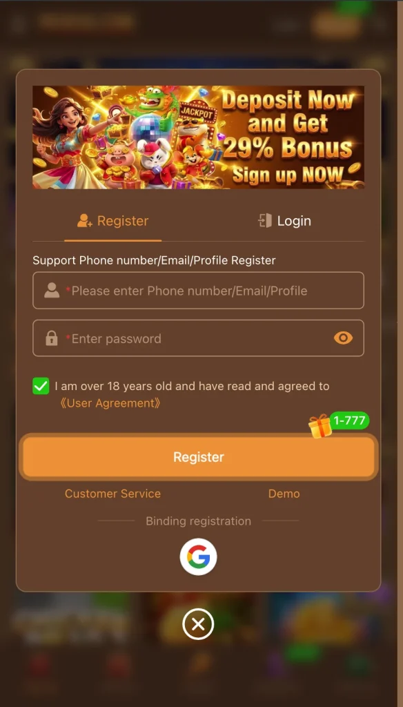 pkr656 game signup 