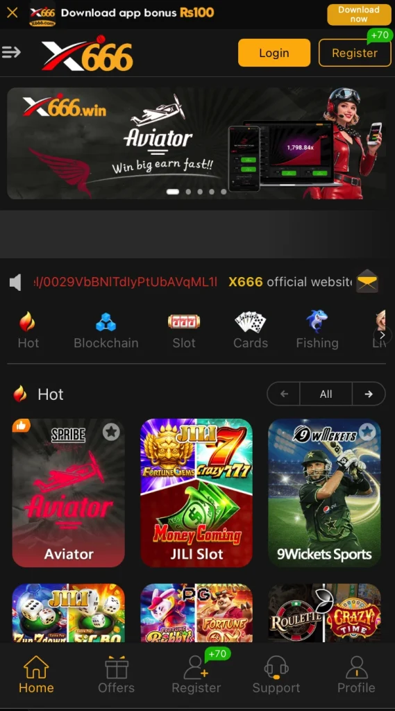 x666 game interface 